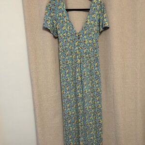 Floral Blue Dress